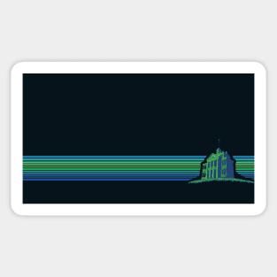 Retro Mansion Stripes Sticker